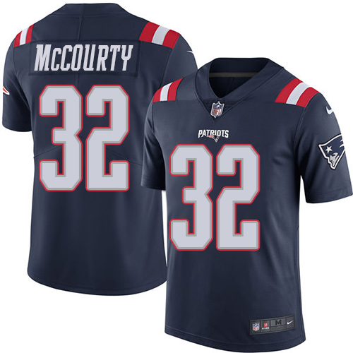 Nike Patriots #32 Devin McCourty Navy Blue Youth Stitched NFL Limited Rush Jersey - Click Image to Close